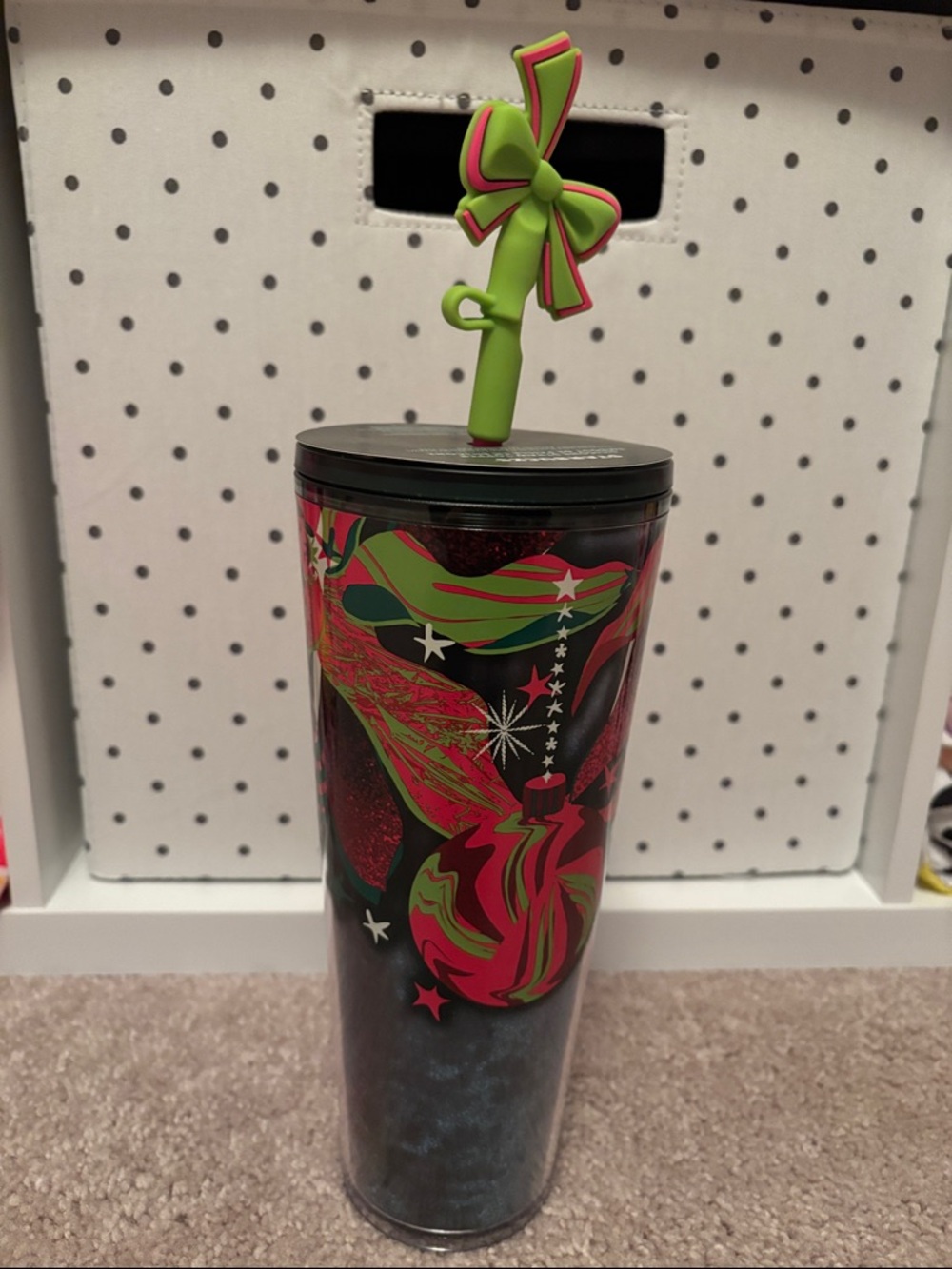 Starbucks holiday venti tumbler w straw topper nwt